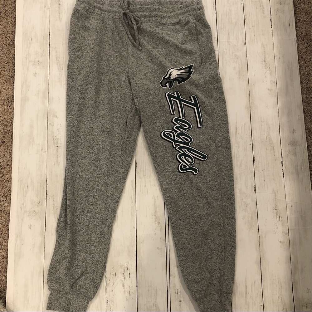 NFL Eagles Heather Gray Joggers Sweat Pants